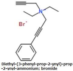 CAS#Diethyl-(3-phenyl-prop-2-ynyl)-prop-2-ynyl-ammonium; bromide